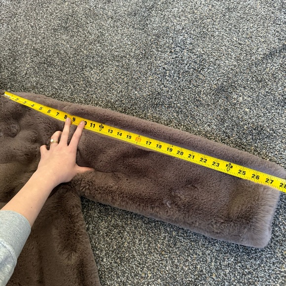 SALE!!! Zara faux fur coat brown RARE - Picture 6 of 11